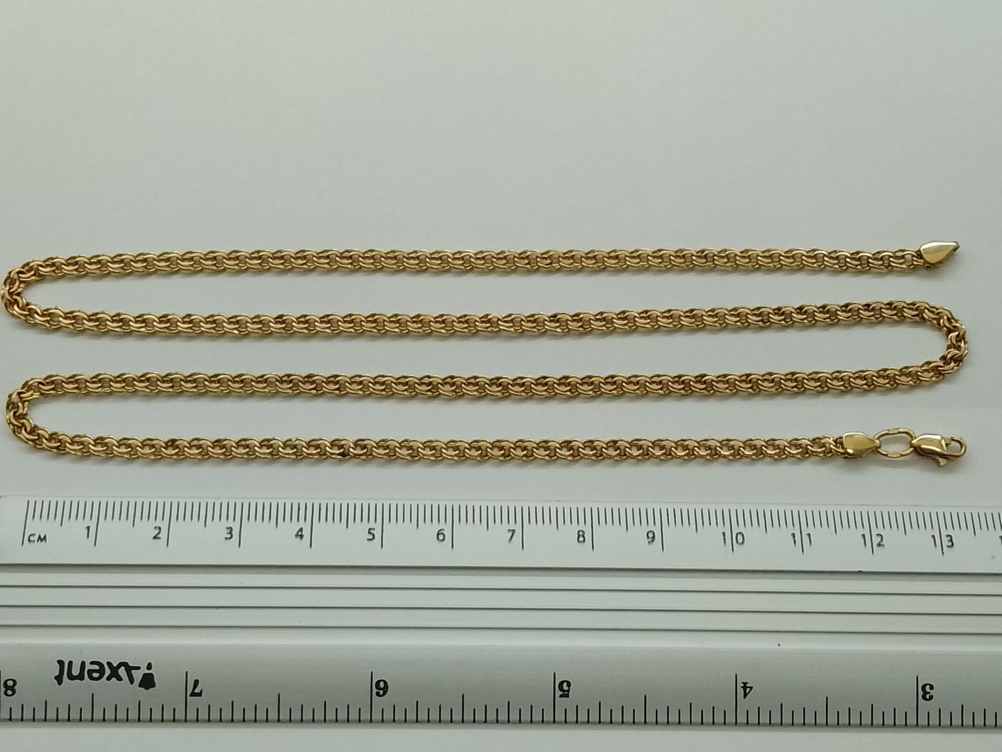 Цепь из красного золота с плетением Бисмарк (32627569) 3