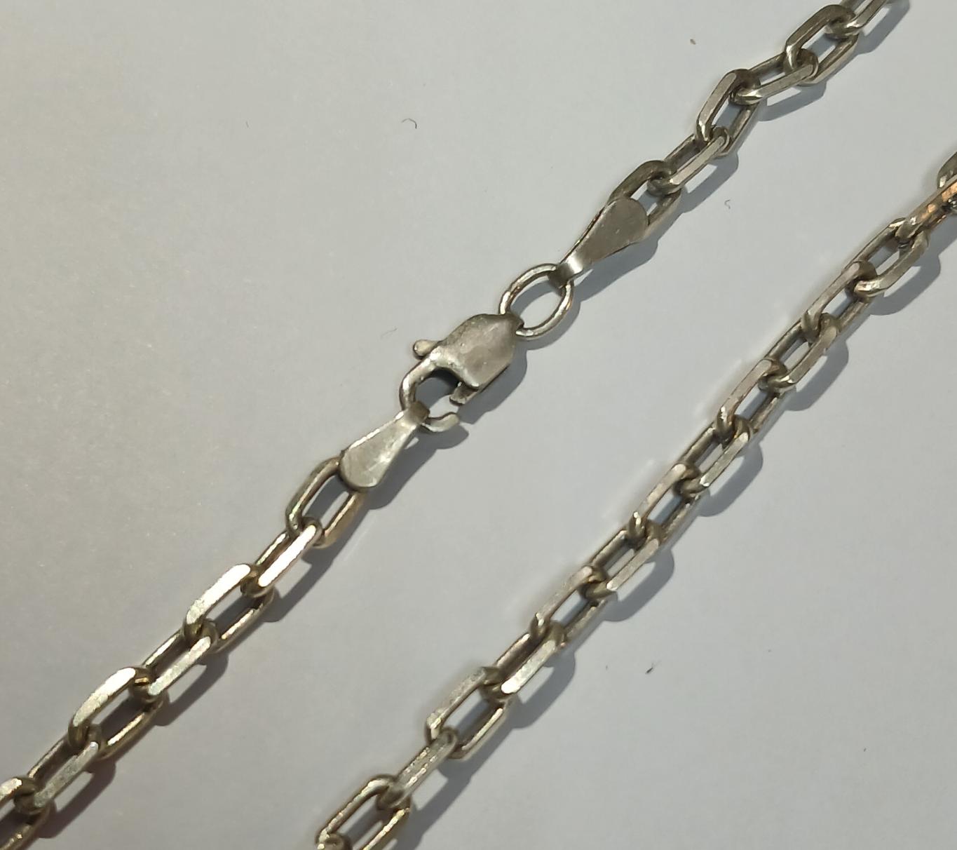 Серебряная цепь с плетением Якорное (33746637) 0