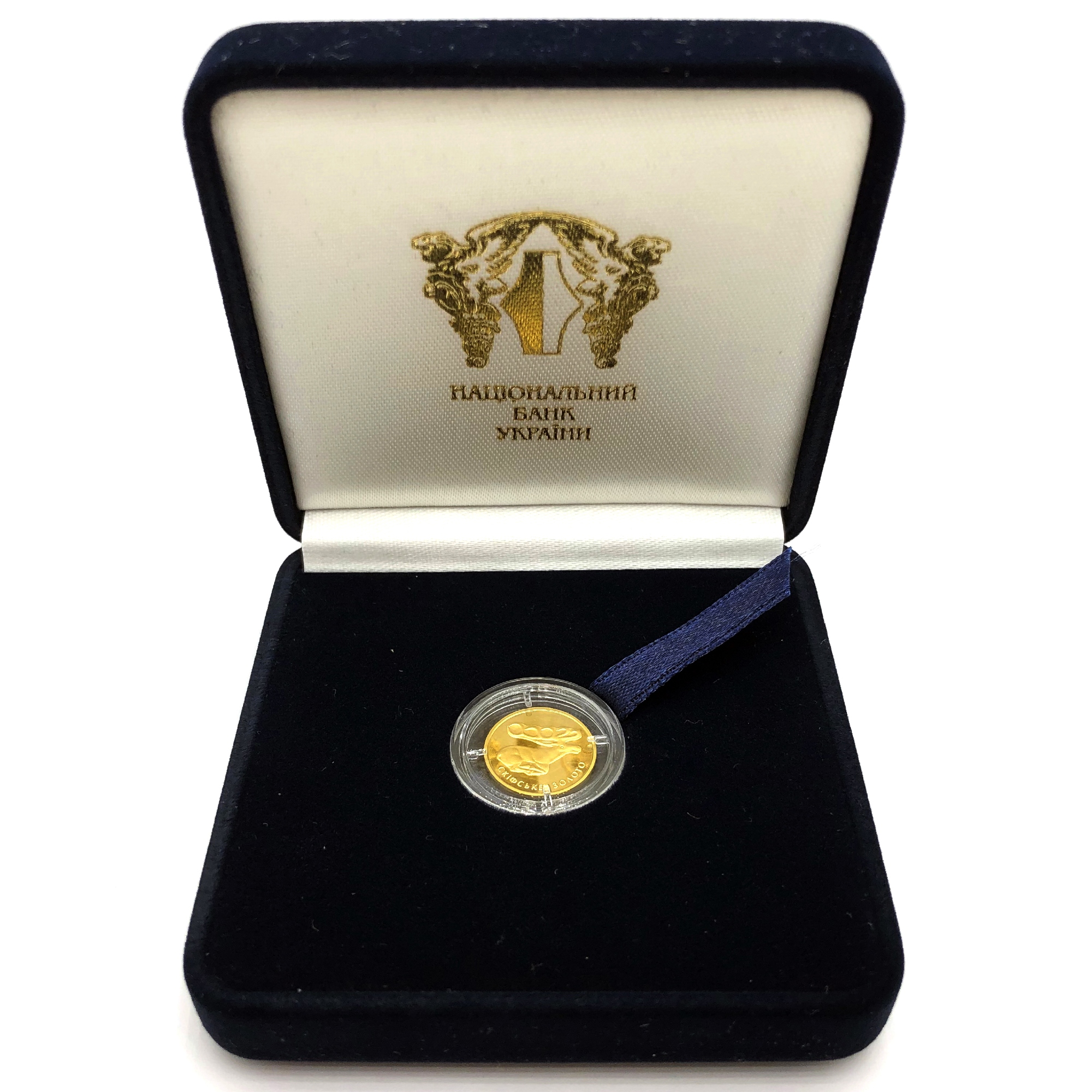 Золотая монета 1/25oz Скифское Золото. Олень 2 гривны 2011 Украина (31971857) 3