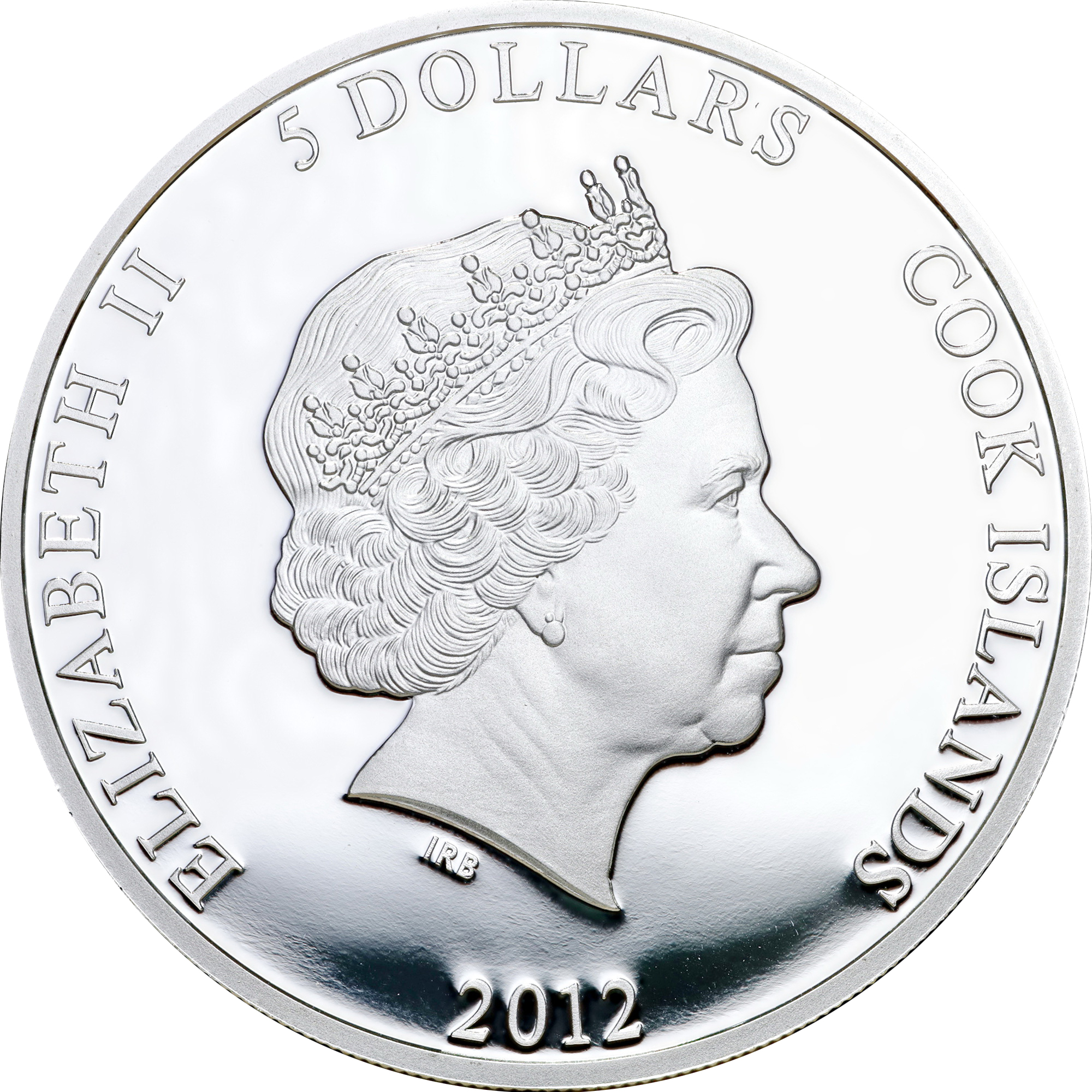Срібна монета 1oz Союзмультфільм Пригоди Буратіно 5 доларів 2012 Острови Кука (кольорова) (32545599) 1