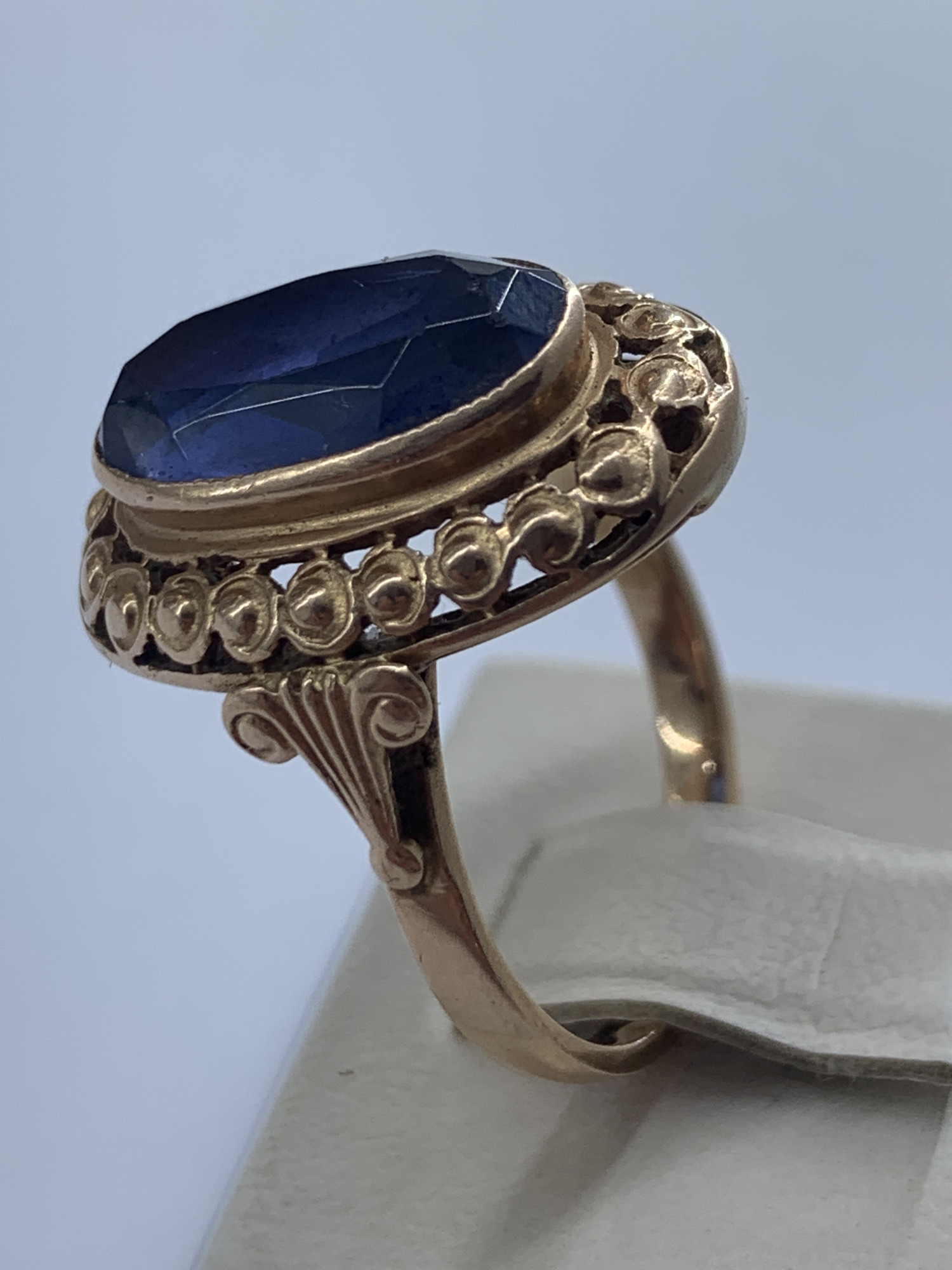 Перстень из красного золота с аметистом (33779605)  1