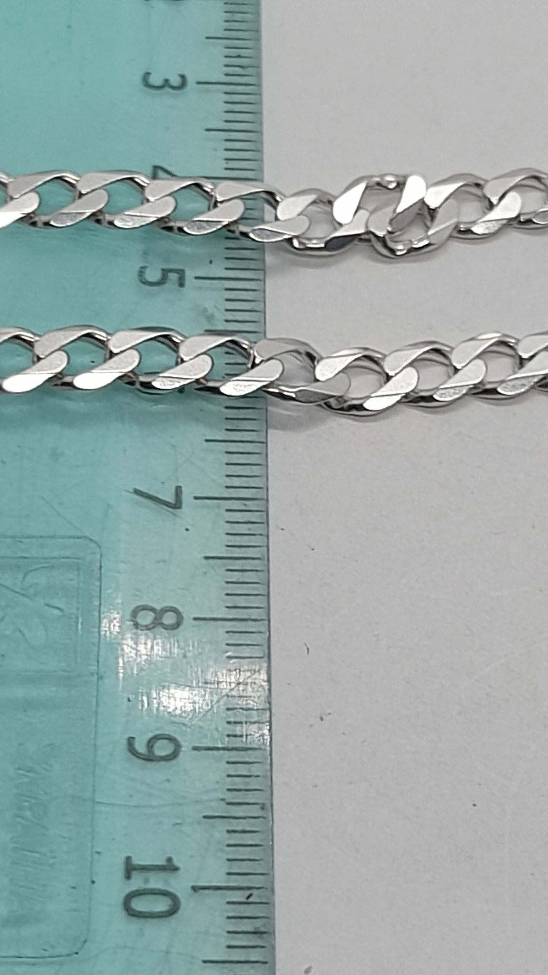Срібний ланцюг з плетінням панцирне (31761497) 2