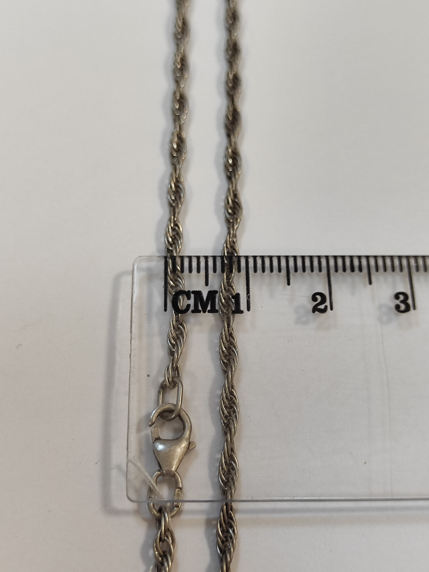 Серебряная цепь с плетением Кордовое (33749769) 1