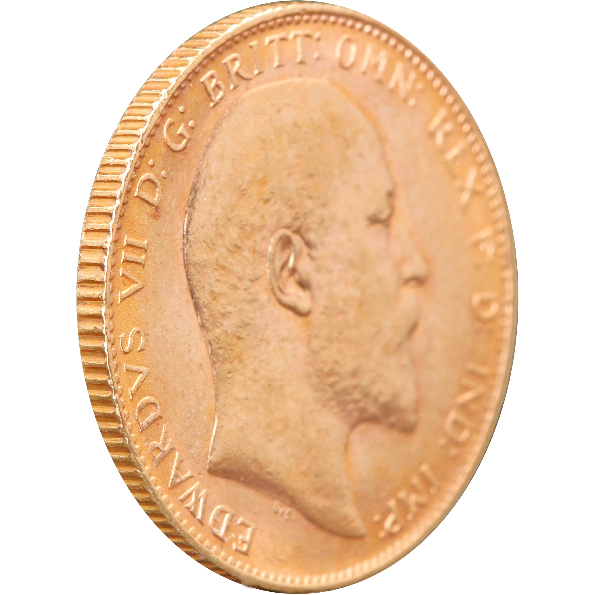 Золотая монета Соверен Эдуарда VII 1 Английский Фунт 1910 Великобритания (33016375) 6