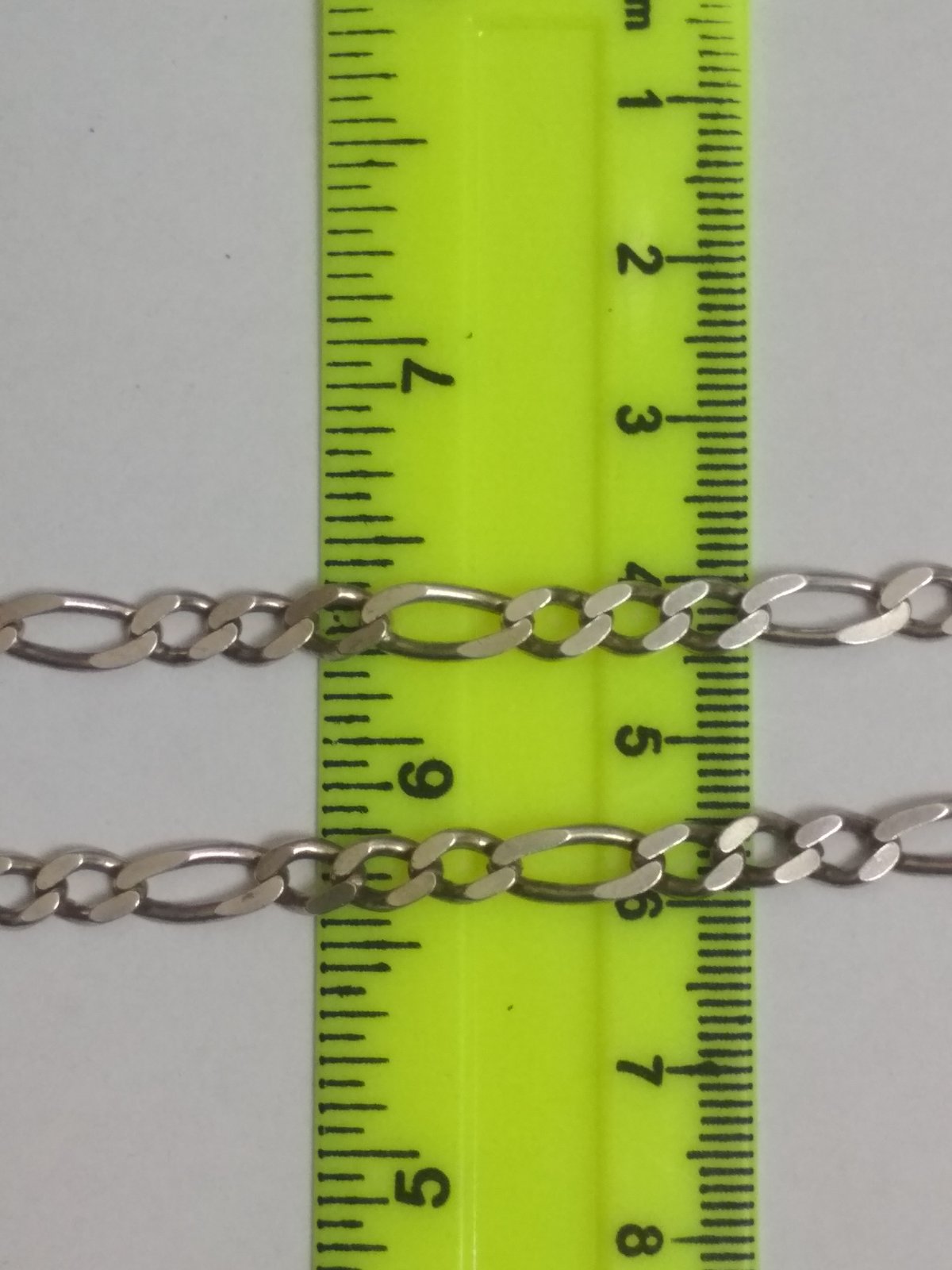 Серебряная цепь с плетением Картье (30555492) 2