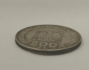 Серебряная монета 200 злотых 1974 Польша (33022347) 7