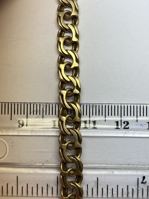 Серебряная цепь с плетением Бисмарк (33750841) 4