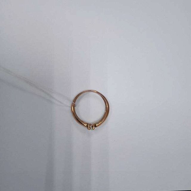 Кольцо из красного золота с бриллиантом (-ми) (27416772) 1