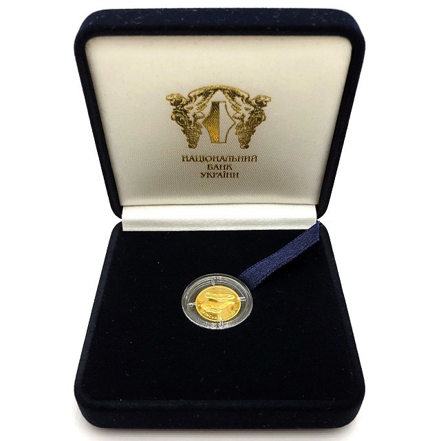 Золотая монета 1/25oz Скифское Золото. Олень 2 гривны 2011 Украина (31971857) 5