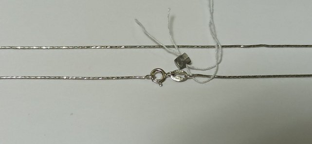 Срібний ланцюг із плетінням Снейк (29098652) 3