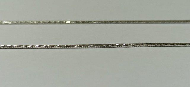 Срібний ланцюг із плетінням Снейк (29098652) 1