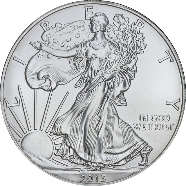 Срібна монета 1oz Американський Орел 1 долар 2013 США (33272242) 5