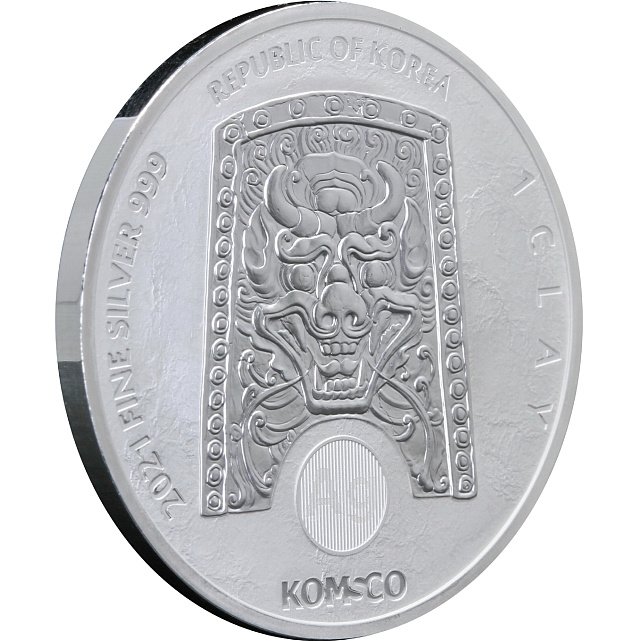 Серебряная монета 1oz Воин Chiwoo Cheonwang 1 клай 2021 Корея (29128327) 6