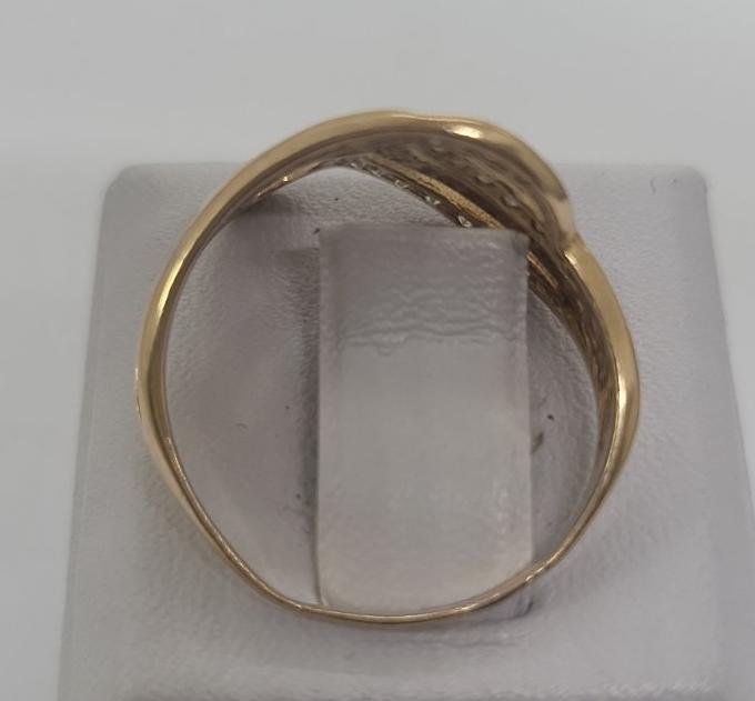 Кольцо из красного золота с цирконием (33749964)  3