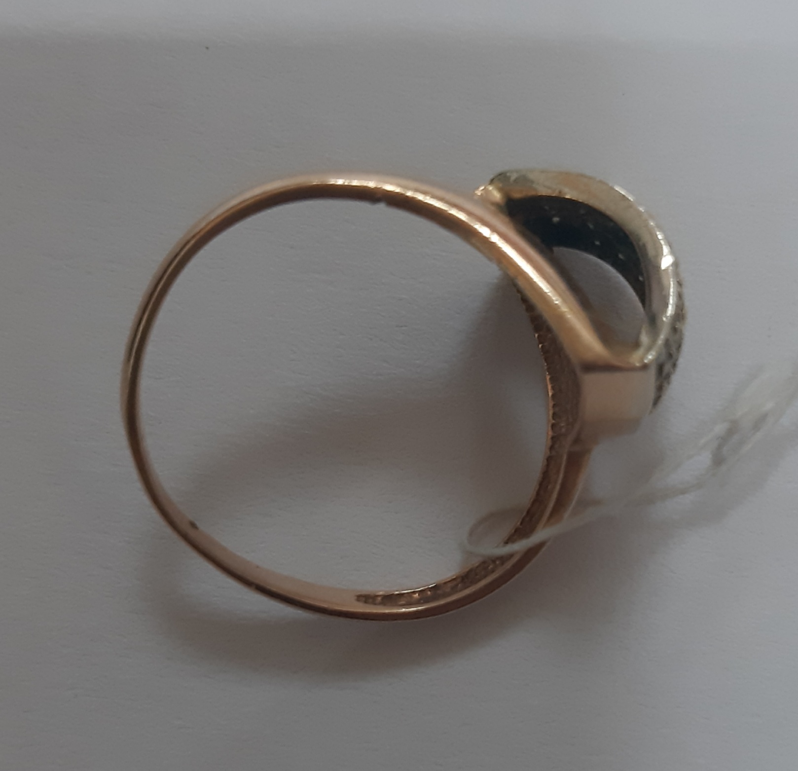 Кольцо из красного золота с цирконием (31384412) 6