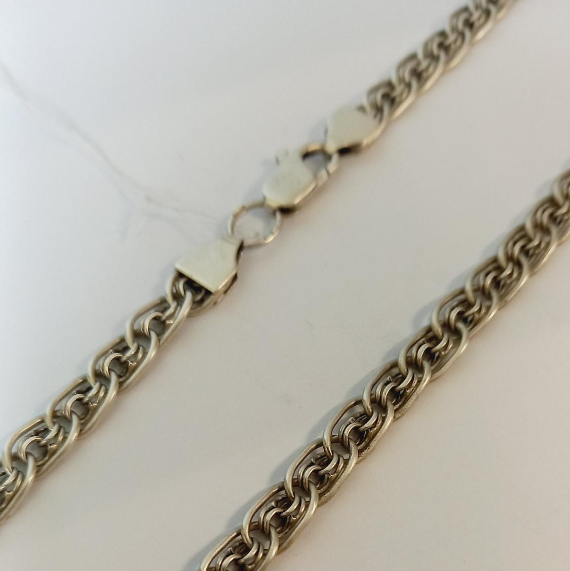 Серебряная цепь с плетением Фантазийное (33752117) 0