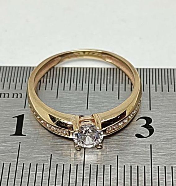Кольцо из красного золота с цирконием (33674760) 4