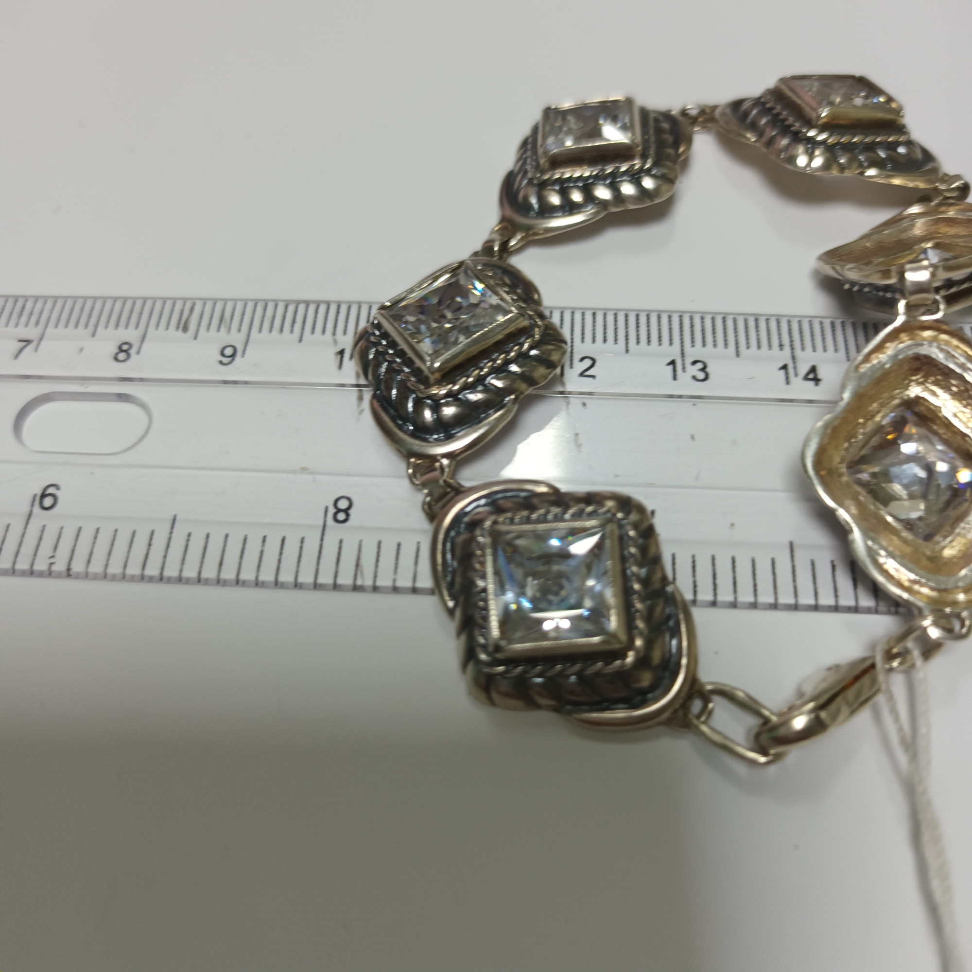 Срібний браслет із цирконієм (30968142) 1