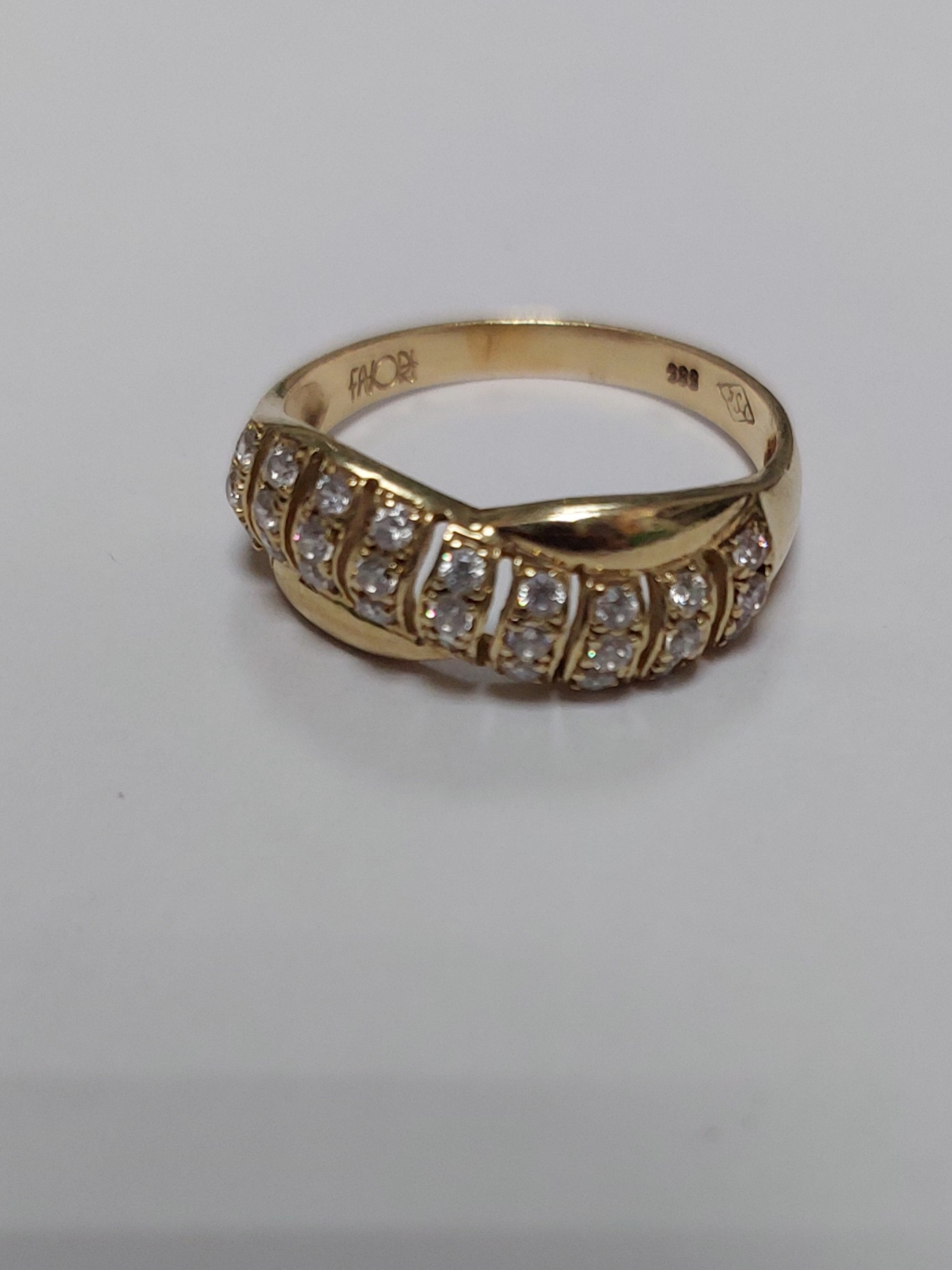 Кольцо из красного золота с цирконием (32988823) 4