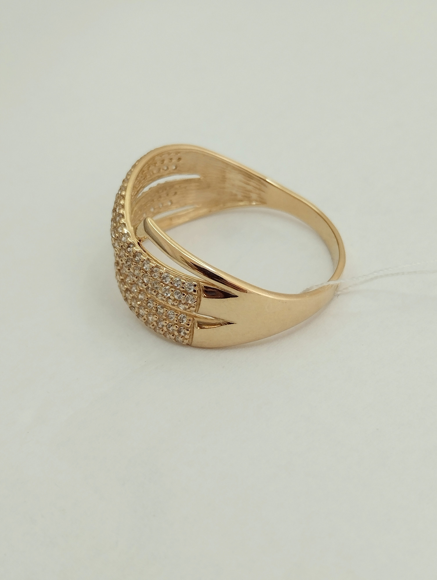 Кольцо из красного золота с цирконием (32995551)  1