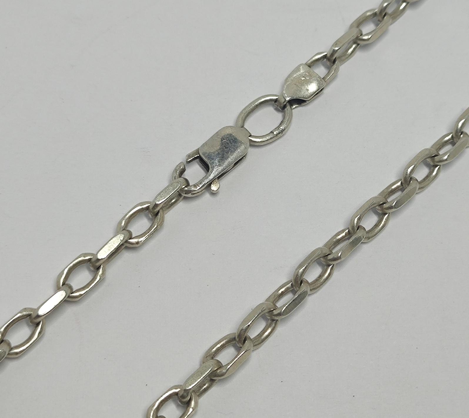 Серебряная цепь с плетением Якорное (33842848) 0
