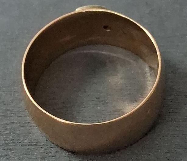 Обручальное кольцо из красного и белого золота с бриллиантом (-ми) (31014223) 4