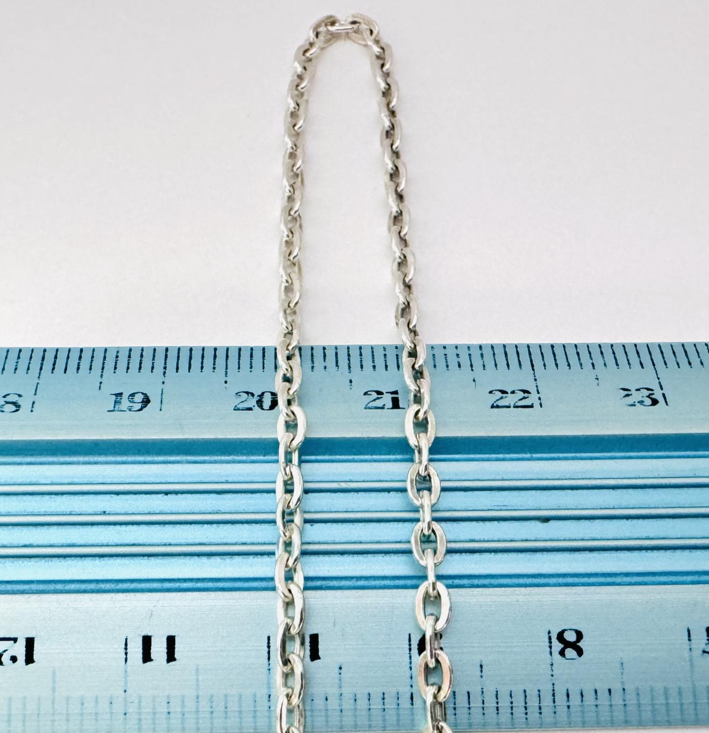 Срібний ланцюг із плетінням Якірне (33232596) 4