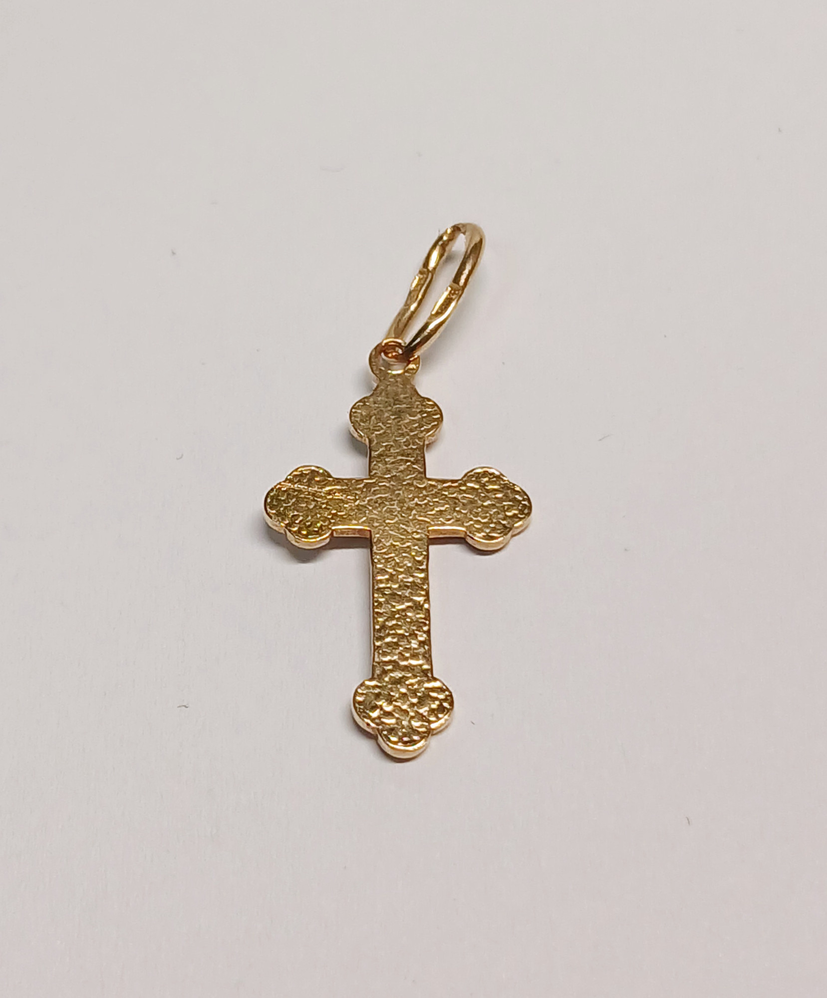 Підвіс-хрест з червоного золота (33820766) 1