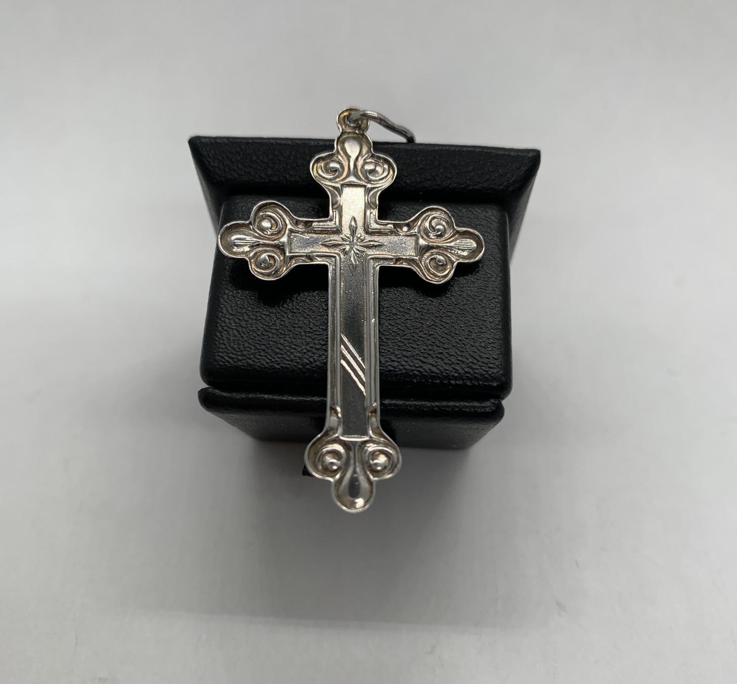 Срібний підвіс-хрест (33360055) 1