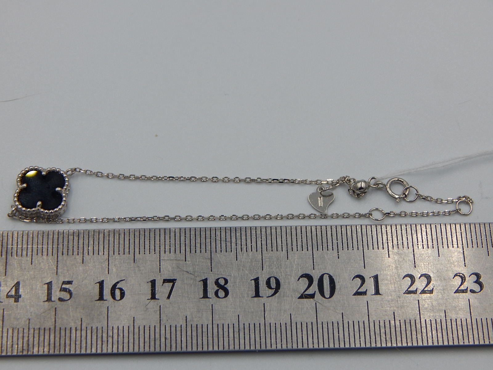 Срібний браслет з оніксом (30293301)  2