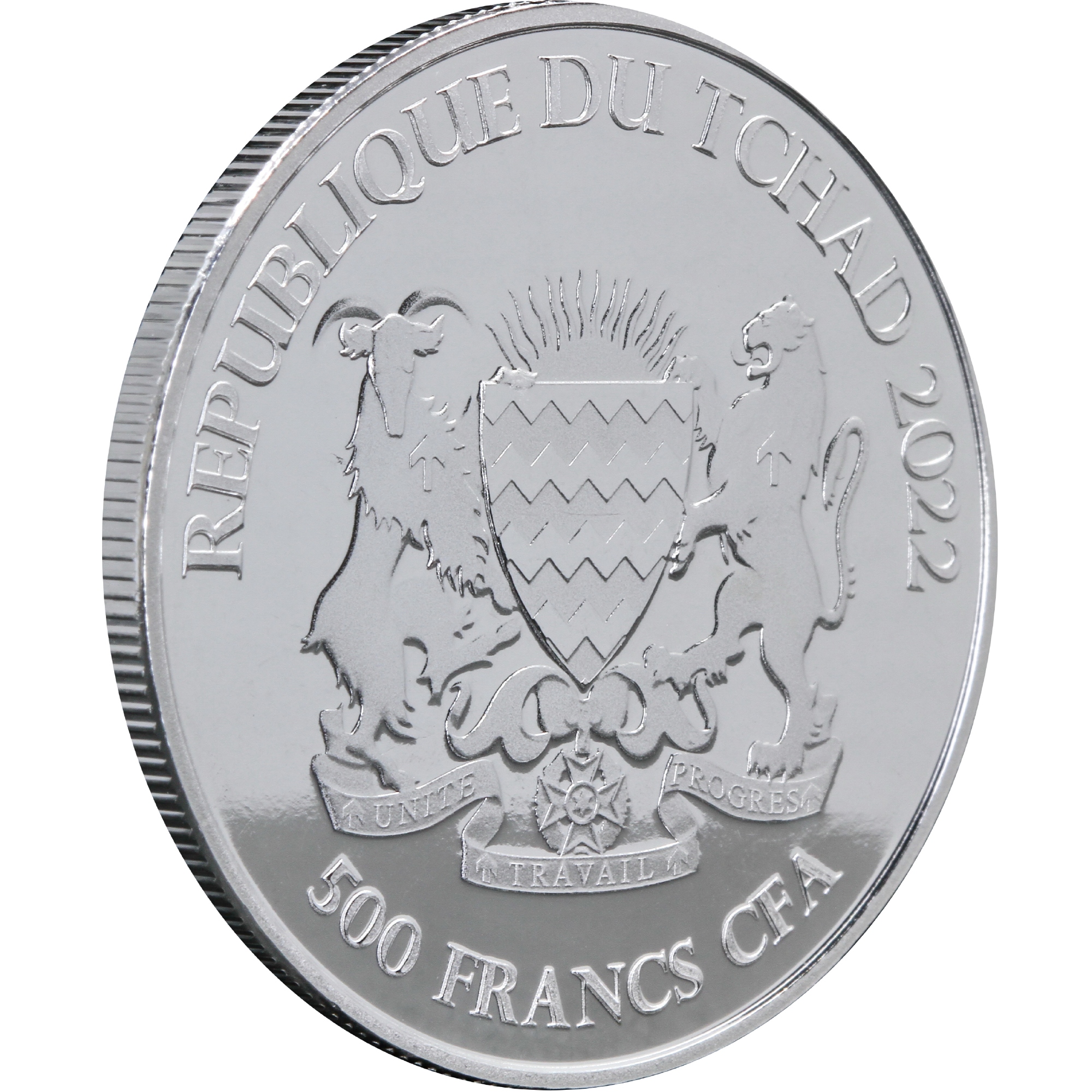 Серебряная монета 1oz Волкодав Кельтские животные 500 франков КФА 2022 Чад (29128364) 8