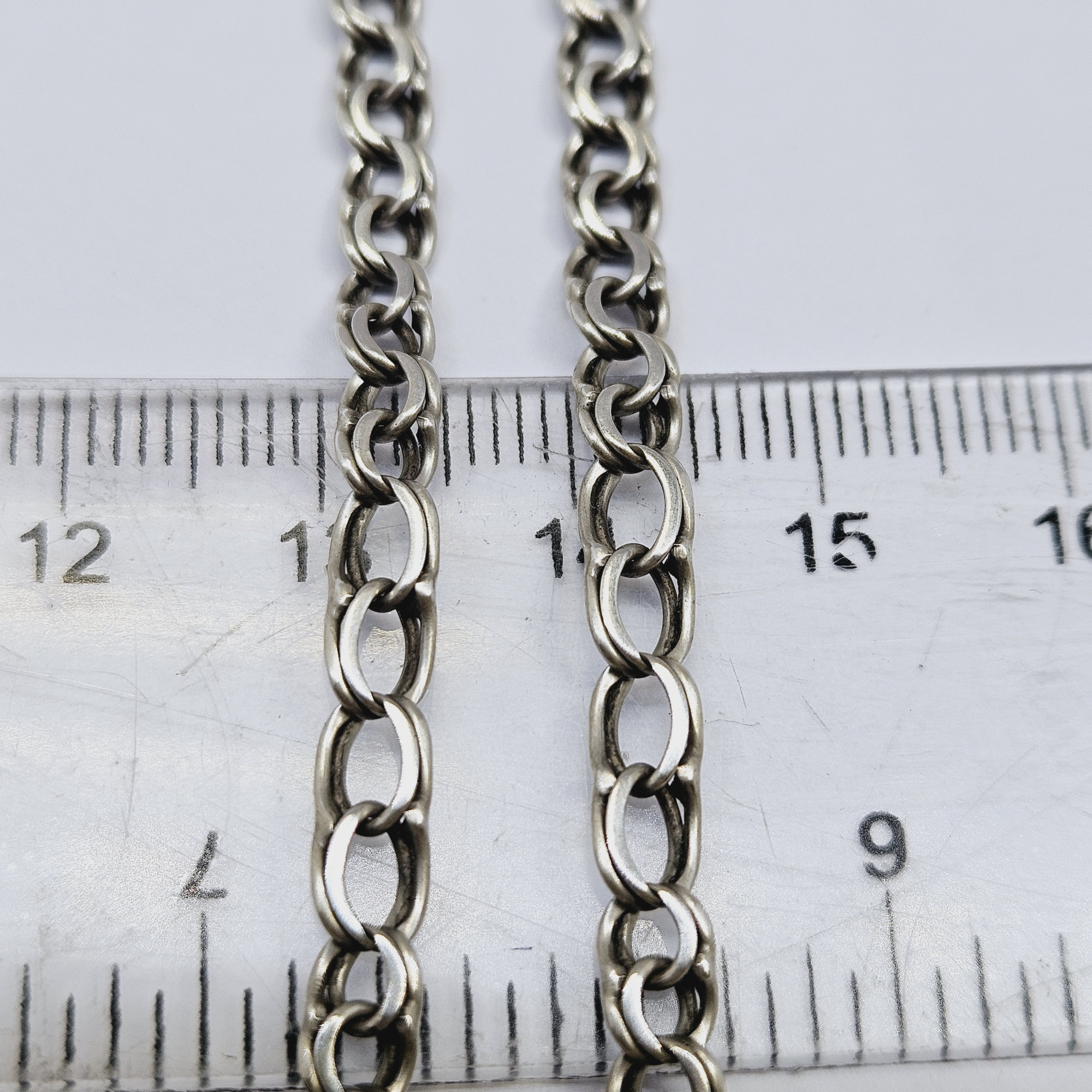 Серебряная цепь с плетением Бисмарк (33840552) 1