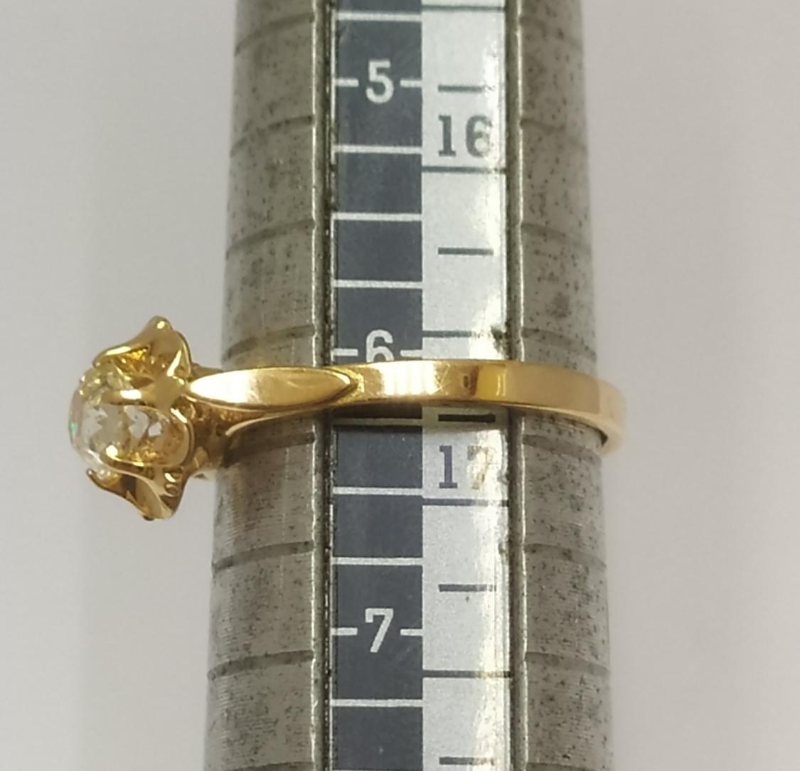 Кольцо из красного золота с цирконием (33724709) 5