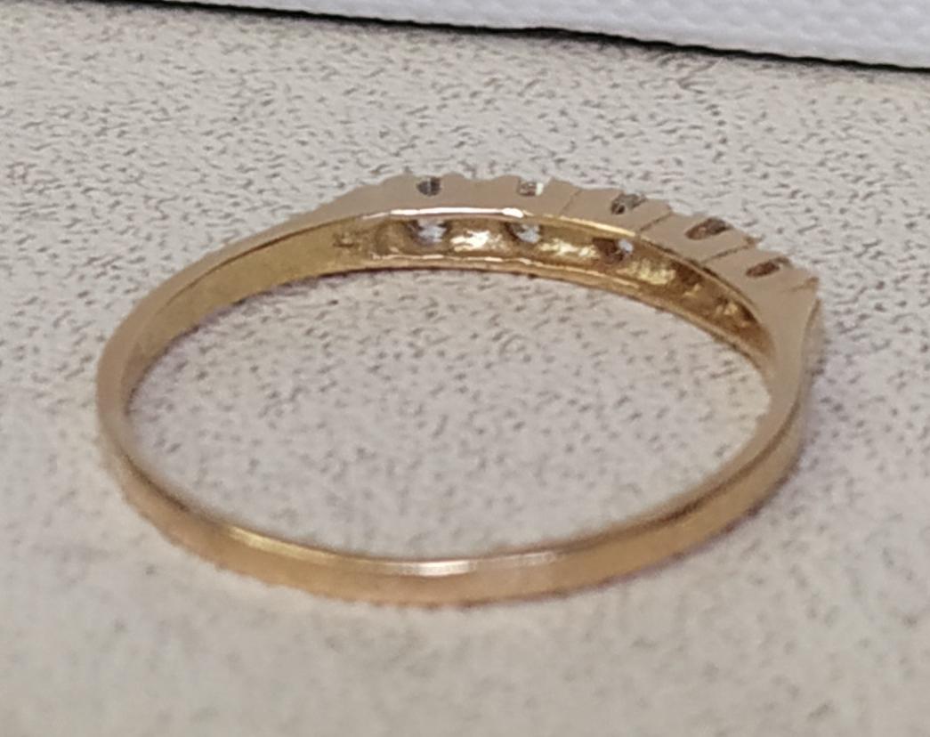 Кольцо из желтого золота с цирконием (30438223) 4