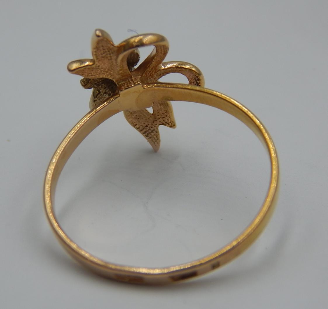Кольцо из красного и белого золота (29447817) 8