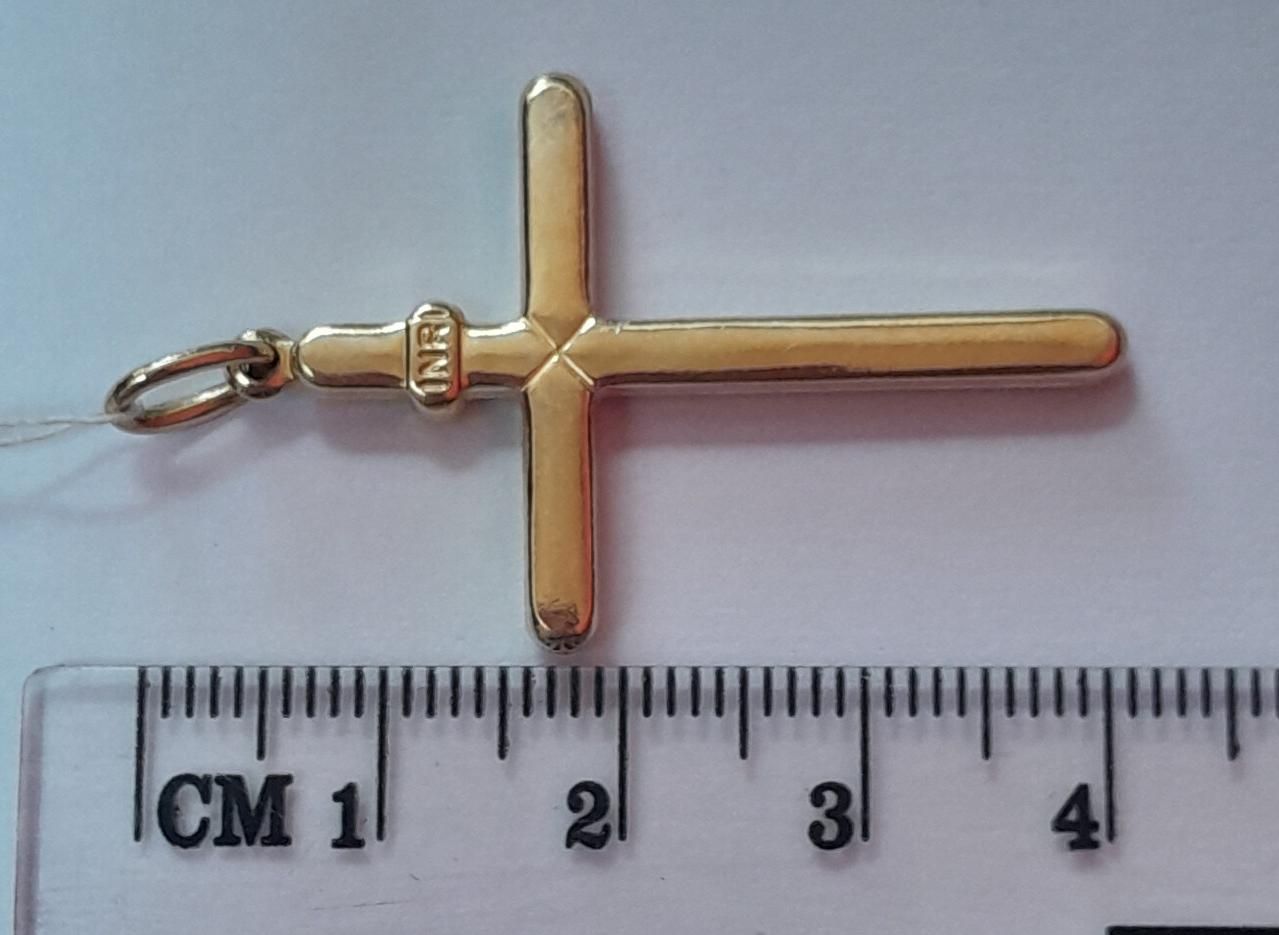 Підвіс-хрест з жовтого золота (33755305) 2