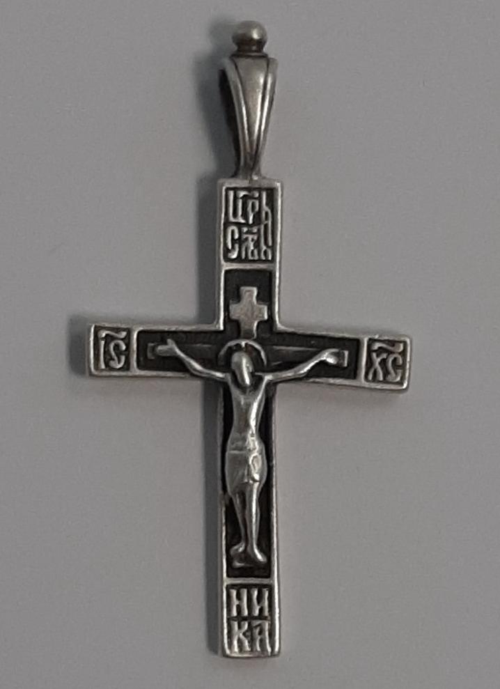 Срібний підвіс-хрест (29484584) 0