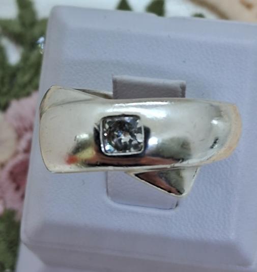 Серебряное кольцо с цирконием (32648765) 4