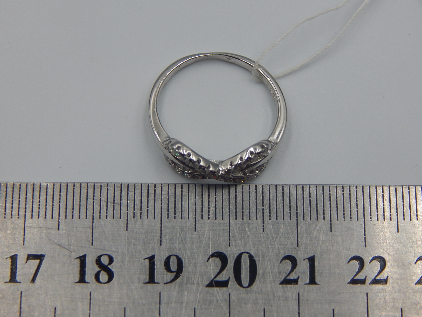 Серебряное кольцо с цирконием (33751190) 3