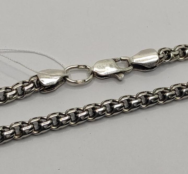 Серебряная цепь с плетением Бисмарк (32636563) 4