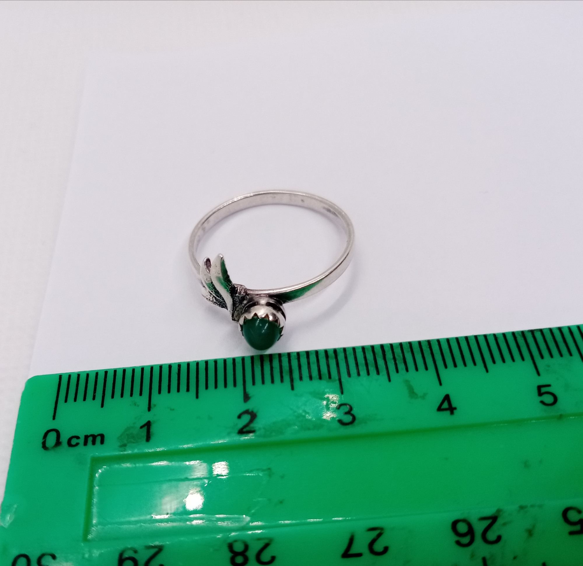 Серебряное кольцо с стеклом (33638701) 2