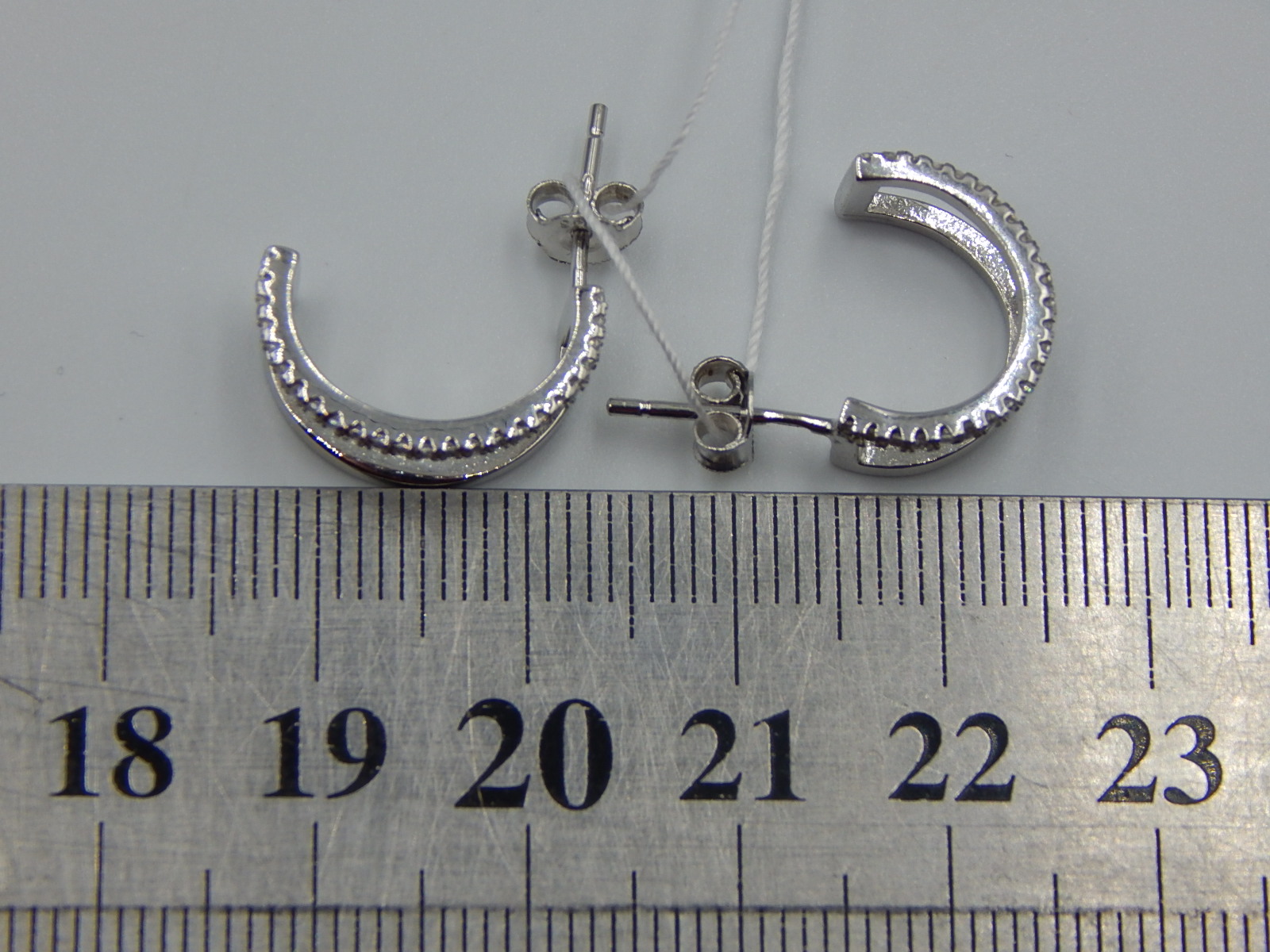 Срібні сережки з цирконієм (33238217) 5
