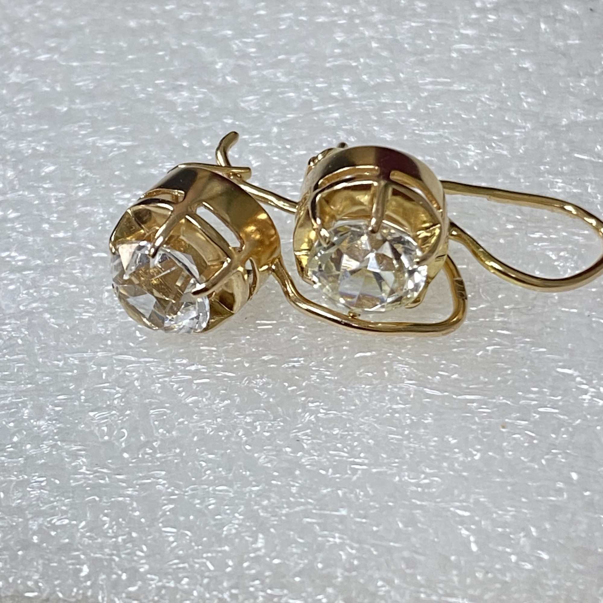 Сережки з червоного золота з цирконієм (30892490) 3