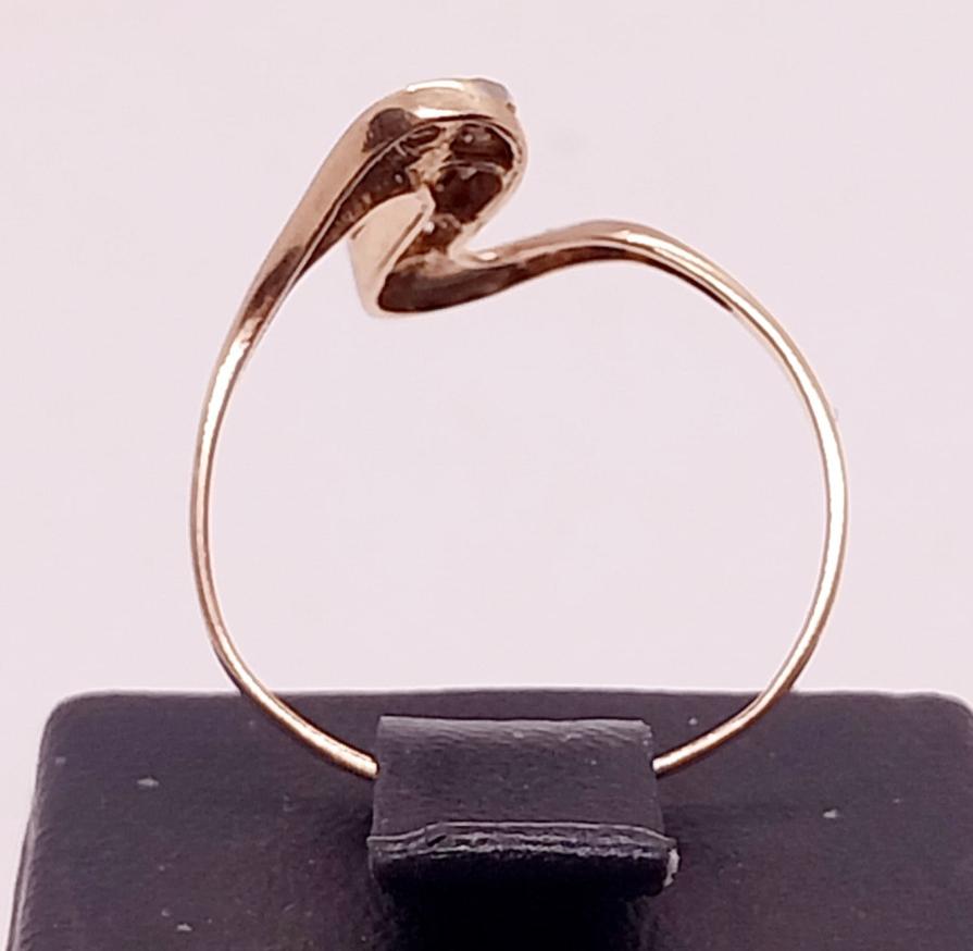 Кольцо из красного и желтого золота с цирконием (33757000) 3