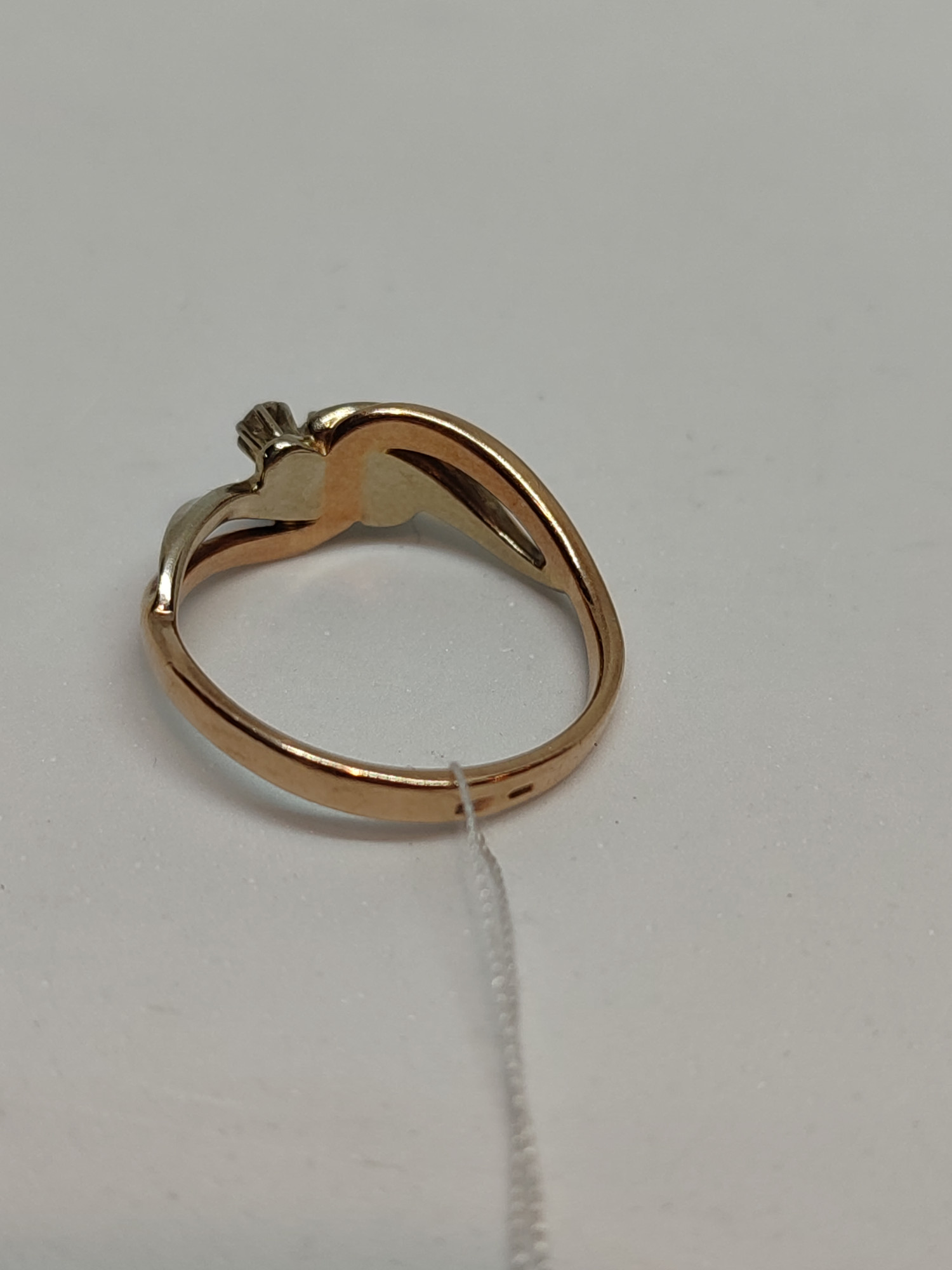 Кольцо из красного золота с бриллиантом (-ми) (27416599) 8
