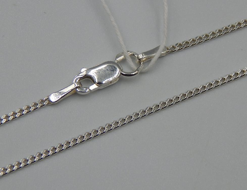 Серебряная цепь с плетением Панцирное (32557302) 0