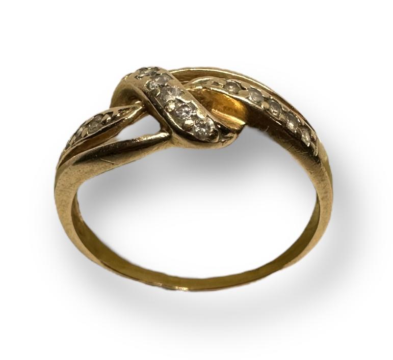 Кольцо из красного золота с цирконием (29715800) 1