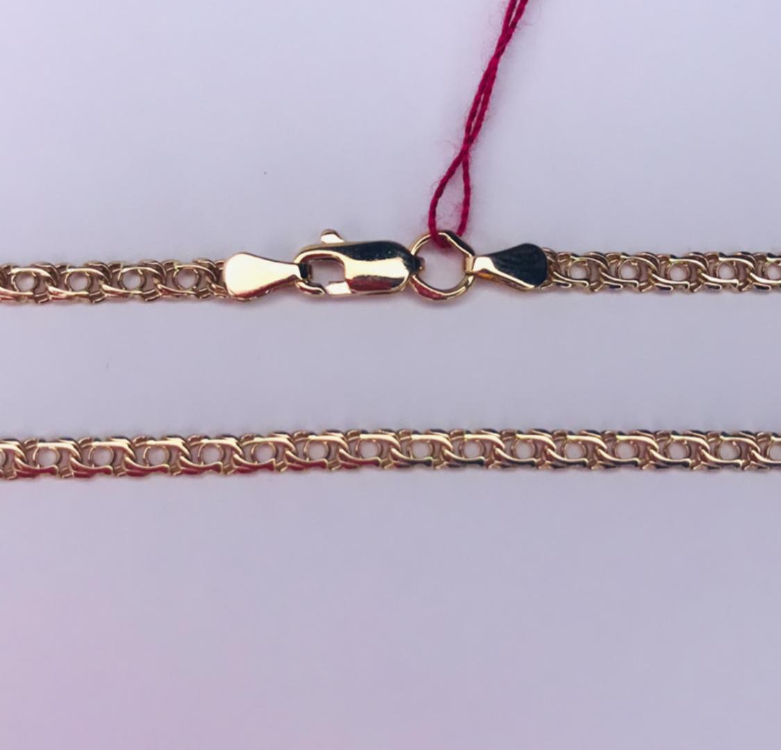 Ланцюг із червоного золота з плетінням Бісмарк (31023191) 0