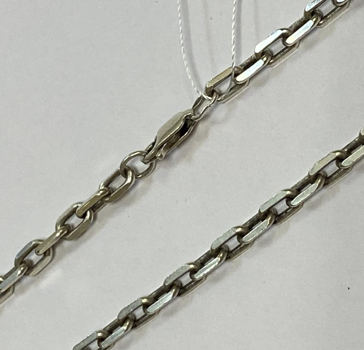Серебряная цепь с плетением Якорное (33701462) 0