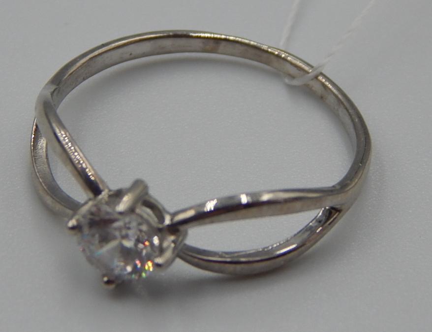 Серебряное кольцо с цирконием (31292172) 3